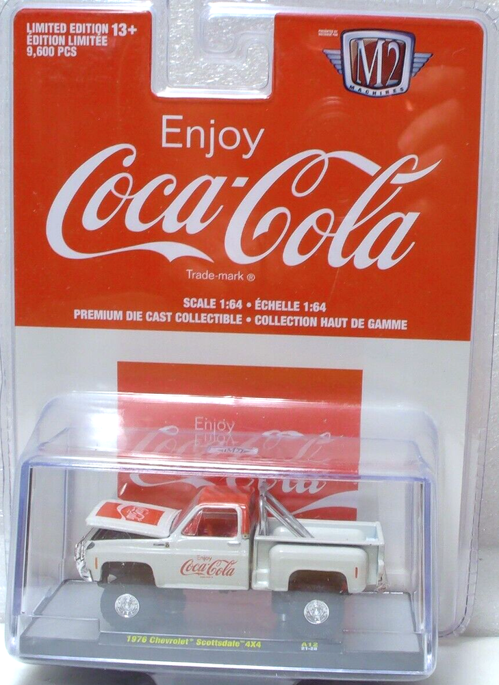 M2 Machines Coca Cola 1976 Chevrolet Scottsdale 4X4 1:64 Diecast