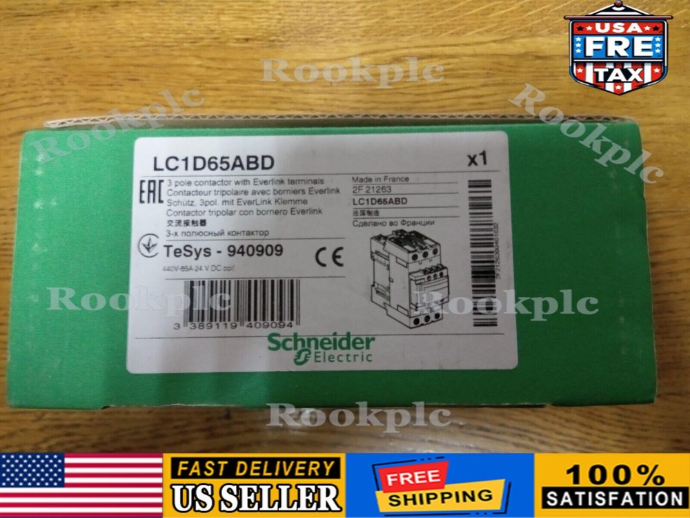 Schneider LC1D65ABD Contactor 65A New In Box Fast Shipping
