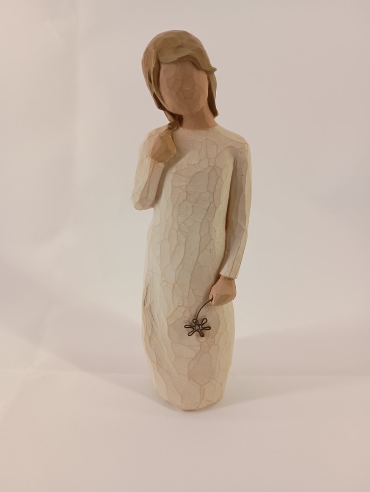 Willow Tree Remember Girl Holding Flower Figurine by Susan Lordi 5.5 Inch 2005