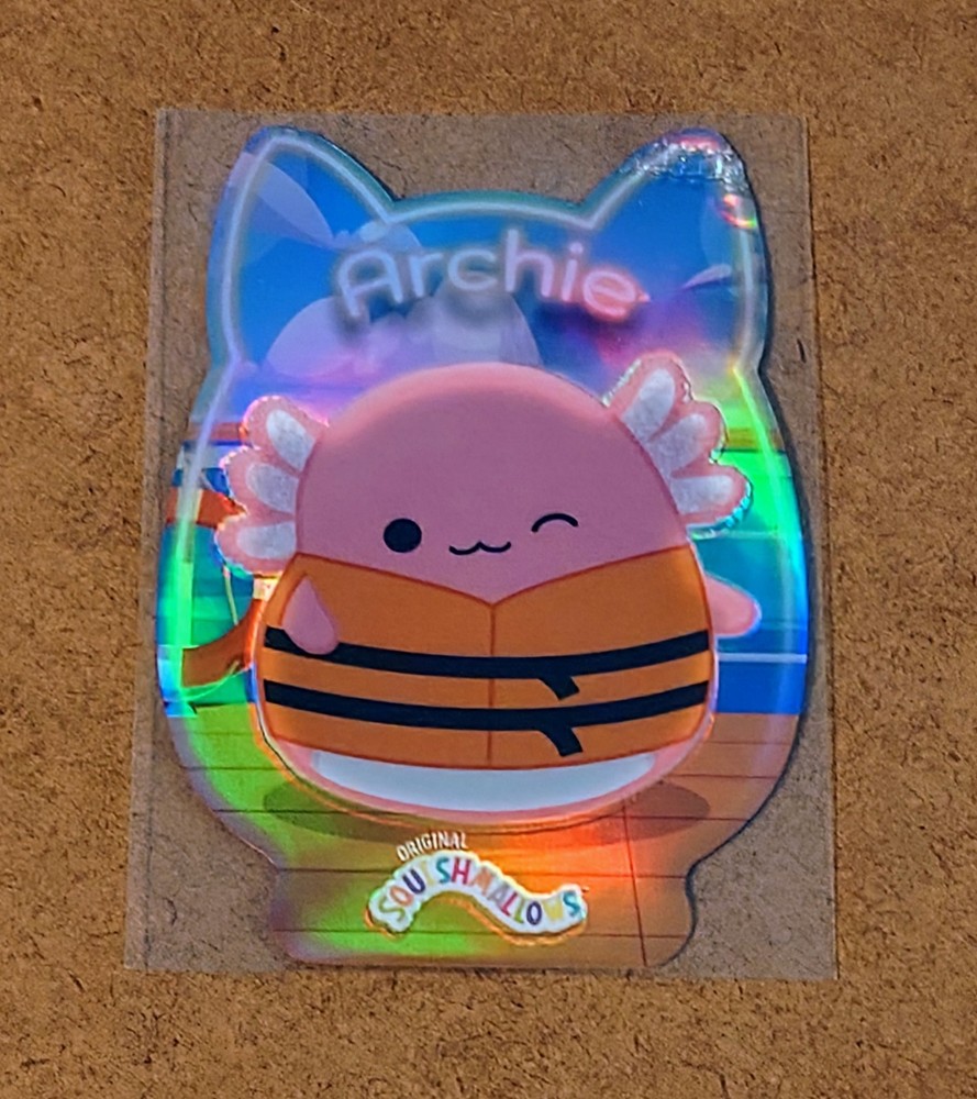 2024 Panini Squishmallows Series 1 Archie Die-Cut Prizm CRIMP ERROR #4