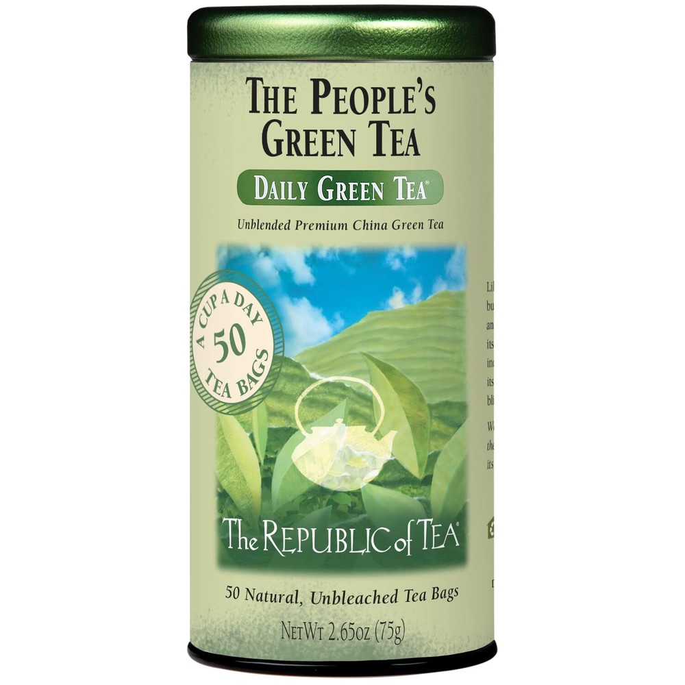 - The Peoples Green Tea, 50 Tea Bags, Tin | Tea | Caffeinated