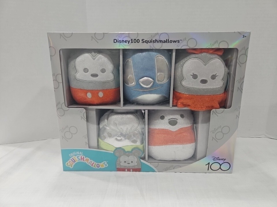 Disney 100 Squishmallows 5-Piece Collectible Box Set