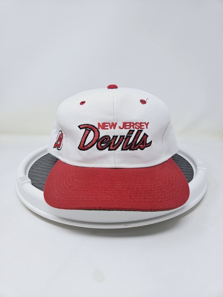 VTG NHL Hockey New Jersey Devils Snapback Hat Cap Sports Specialties Script RARE