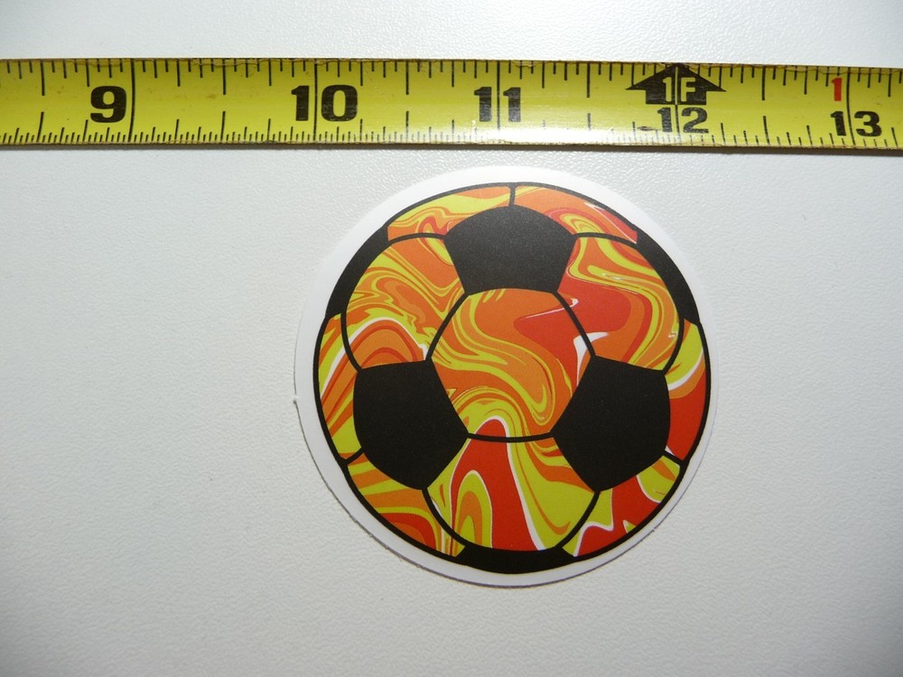 SOCCER BALL MAGMA DECAL STICKER GAME ATHLETIC SPORTS GAME