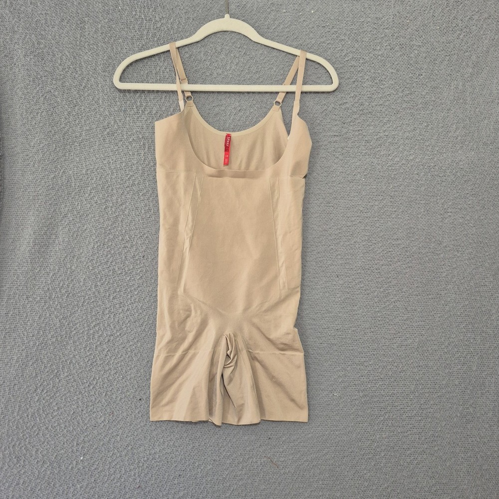 SPANXsculpt Women's Soft nude OnCore Open-Bust Mid-Thigh Bodysuit Large