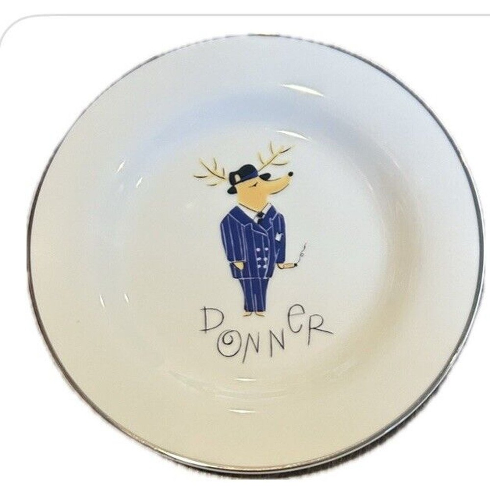 Pottery barn reindeer Donner Salad dessert cocktail 8.5