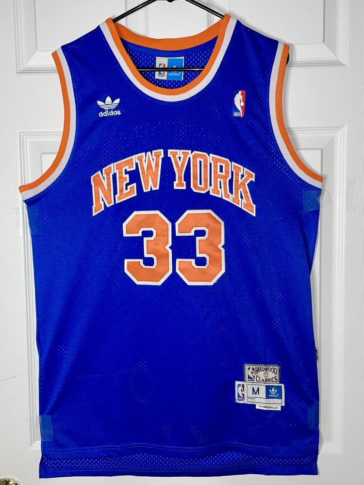 New Patrick Ewing New York Knicks Adidas Hardwood Classic Stitched Jersey.