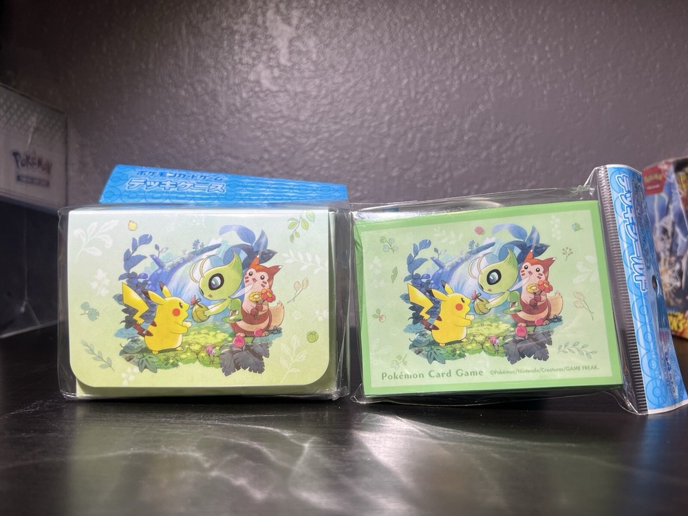 Pokemon Card Game Celebi & Pikachu Gift of the Forest Case Sleeve Set ~US Seller