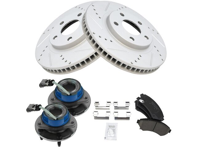 Front Brake Pad and Rotor and Wheel Hub Kit fits Monte Carlo 2000-2005 48CWWM