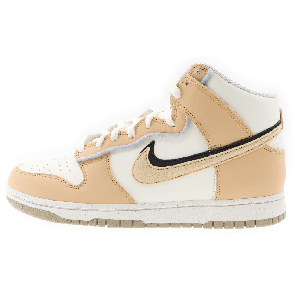 NIKE Men 9.5US   Dunk Hi Retro Se High Cut Sneakers Beige/White Do9775-200 Us9.5
