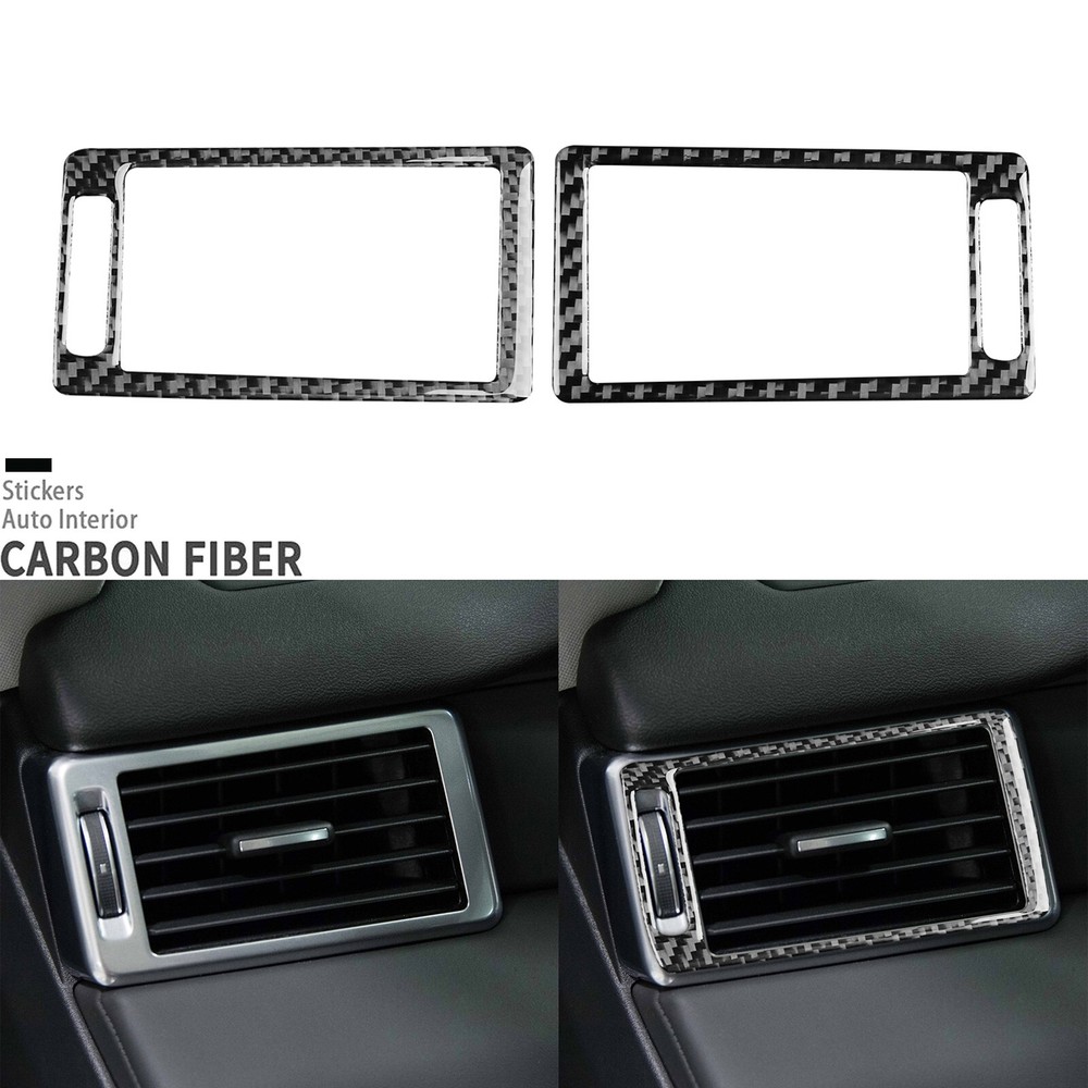Real Carbon Fiber Dashboard Air Vent Cover For Land Rover Discovery Sport 15-19