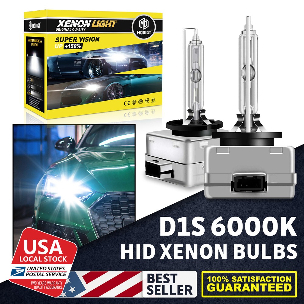 D1S 6000K HID Xenon Bulbs For Cadillac Escalade Headlight High or Low Beam White