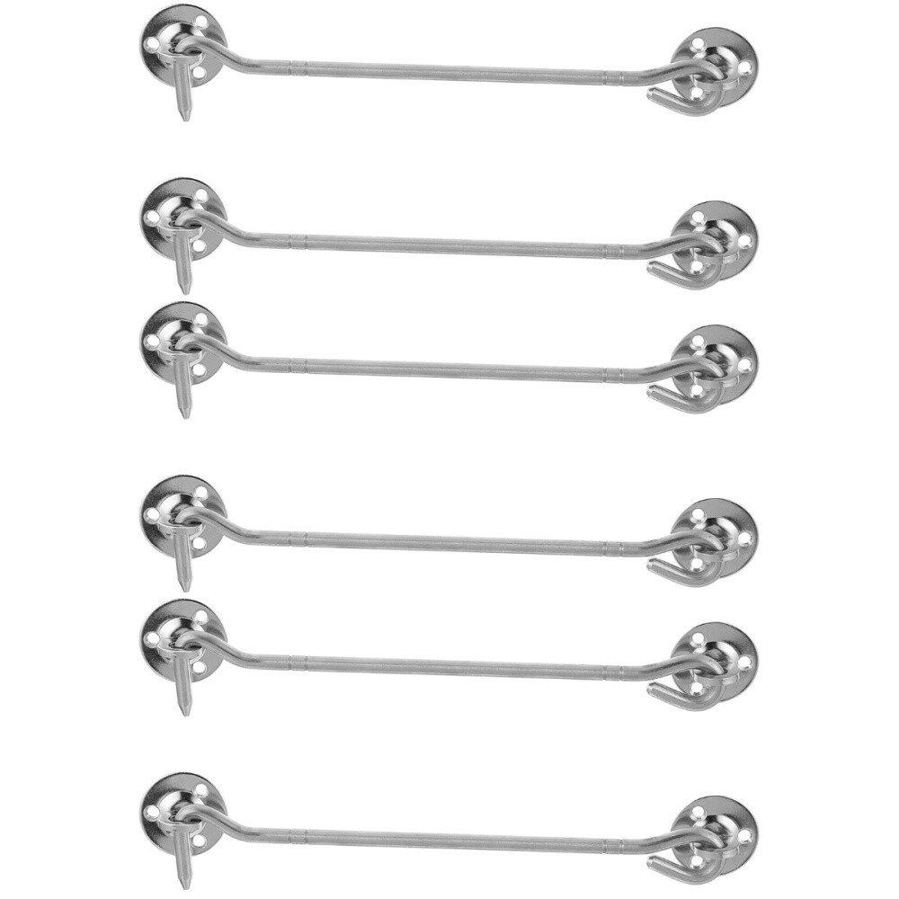 6 pcs  Window Lock Hook Stainless Steel Window Hook Professional Window Hook