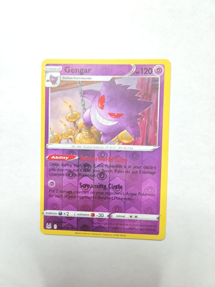 Gengar 066/196 Lost Origin Reverse Holo Pokemon Card