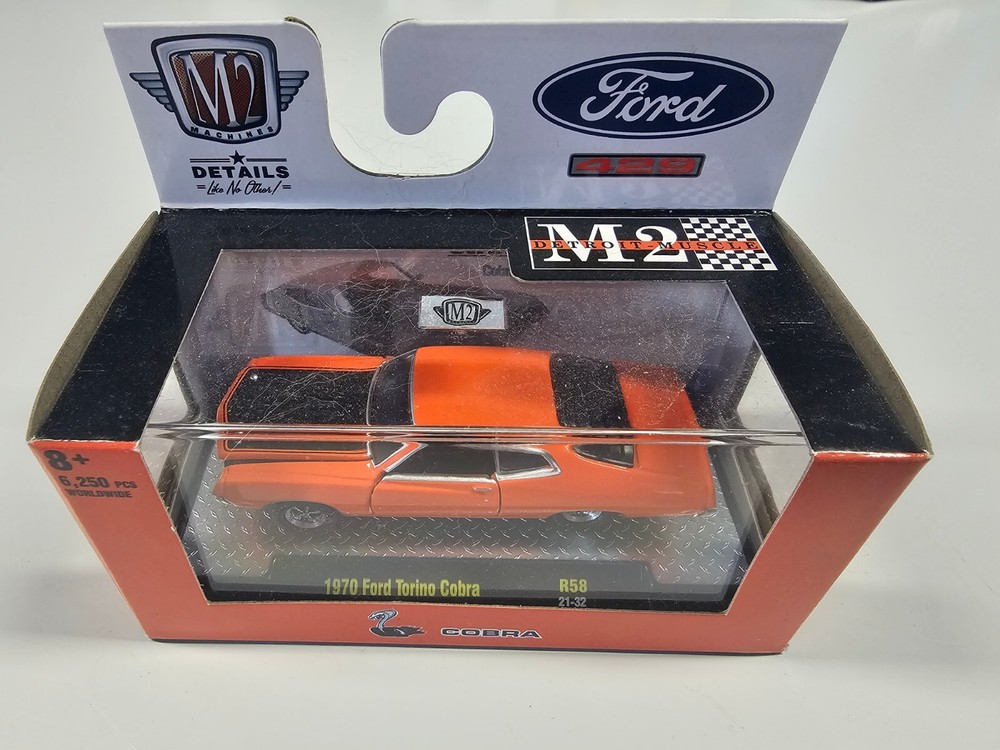 M2 Machines 1:64 Diecast 1970 Ford Torino Cobra Detroit Muscle 429