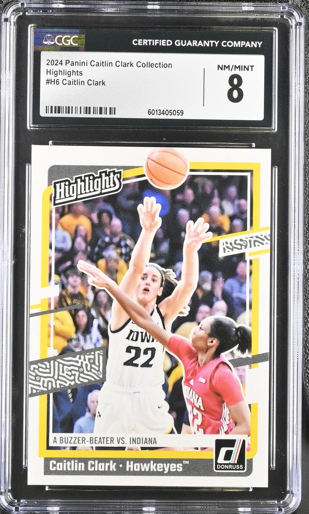 2024 Panini Caitlin Clark Collection Caitlin Clark #H6 Highlights CGC 8