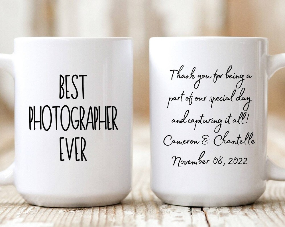 Wedding Photographer Mug Photographer Gift Wedding Thank You Coffee Mug