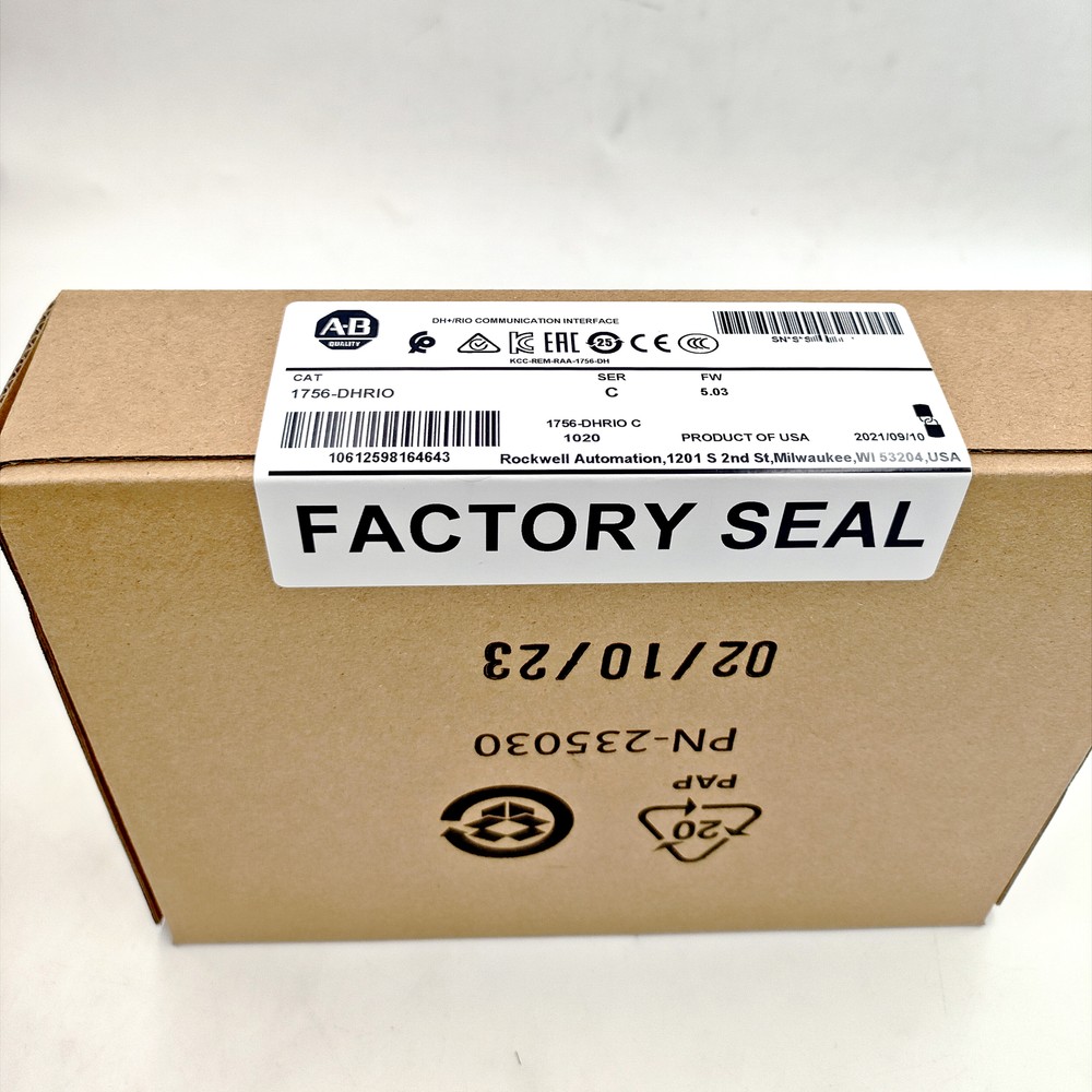 New Factory Sealed Allen Bradley 1756-DHRIO /C Communication Interface Module