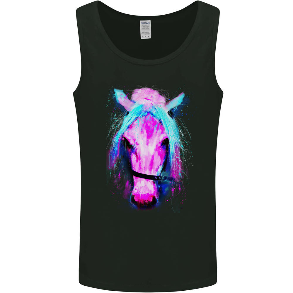 A Watercolour Horse Mens Vest Tank Top