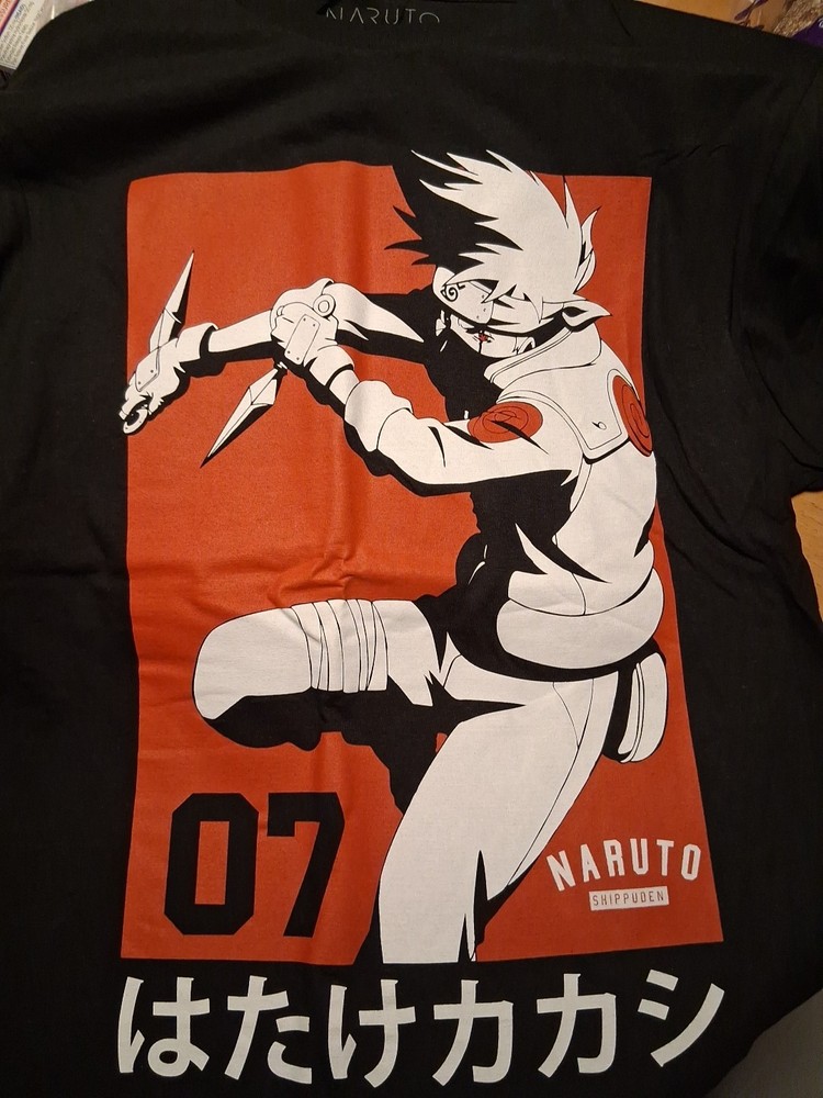 Naruto Kakashi Hatake Graphic Anime Shirt - SIZE L