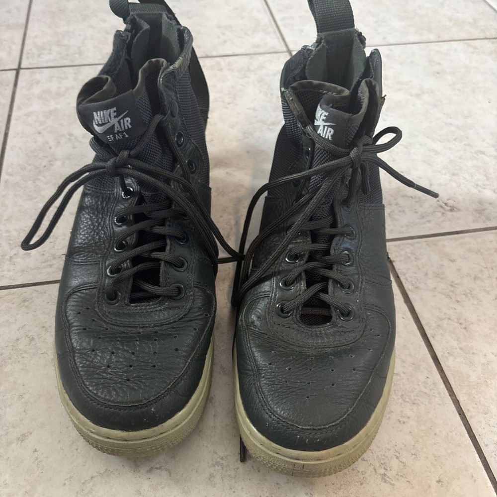 NIKE W SF AF1 Mid Training Green Air FORCE 1 Size 8 - 2017 Edition