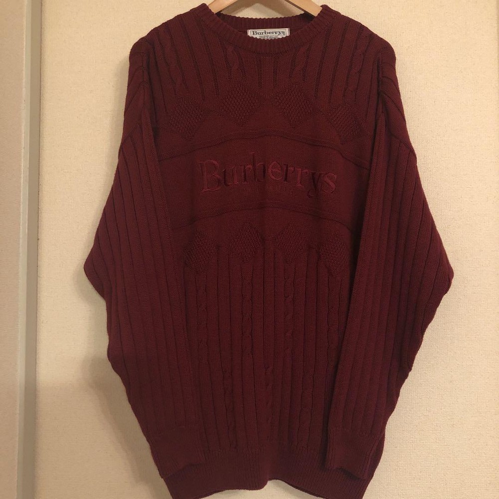 Burberry knit sweater Men's Fashion from Japan
