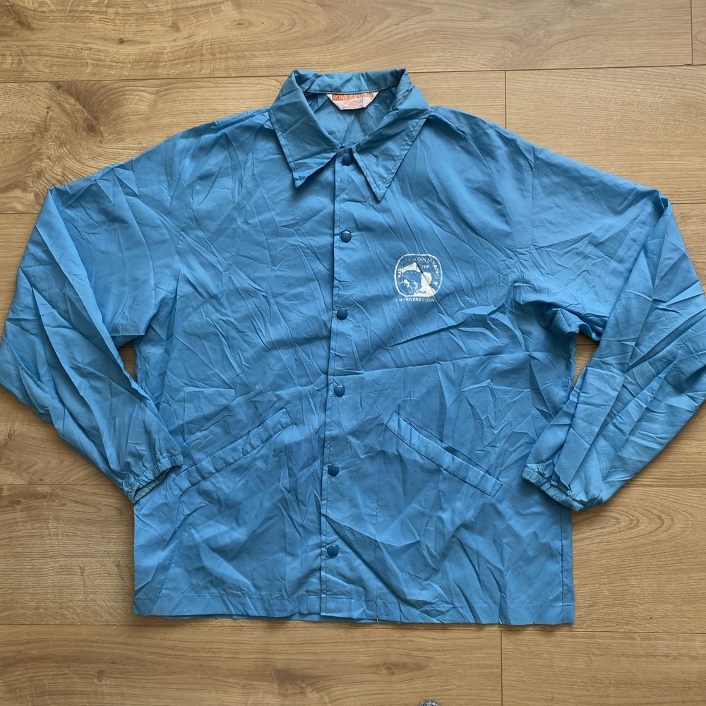 Active Generation Coach Jacket Men’s Large Blue Nylon Windbreaker