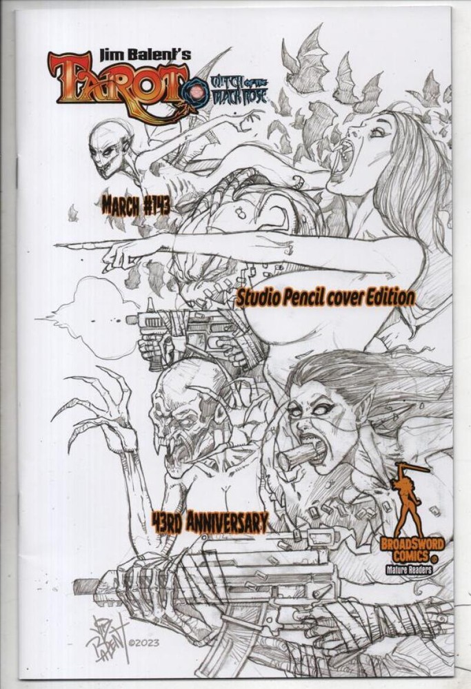 Tarot Witch of the Black Rose #143 Studio Variant NM- Jim Balent 2024 Comic