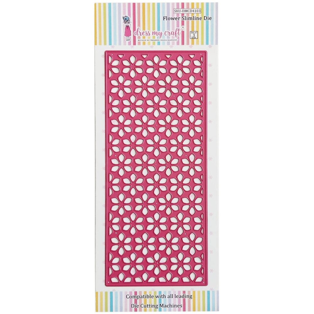DRESS MY CRAFT  - METAL CUTTING DIE -  FLOWER SLIMLINE