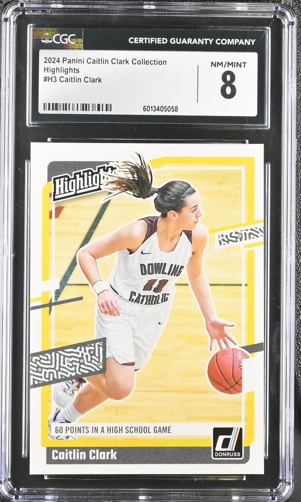 2024 Panini Caitlin Clark Collection Caitlin Clark #H3 Highlights CGC 8
