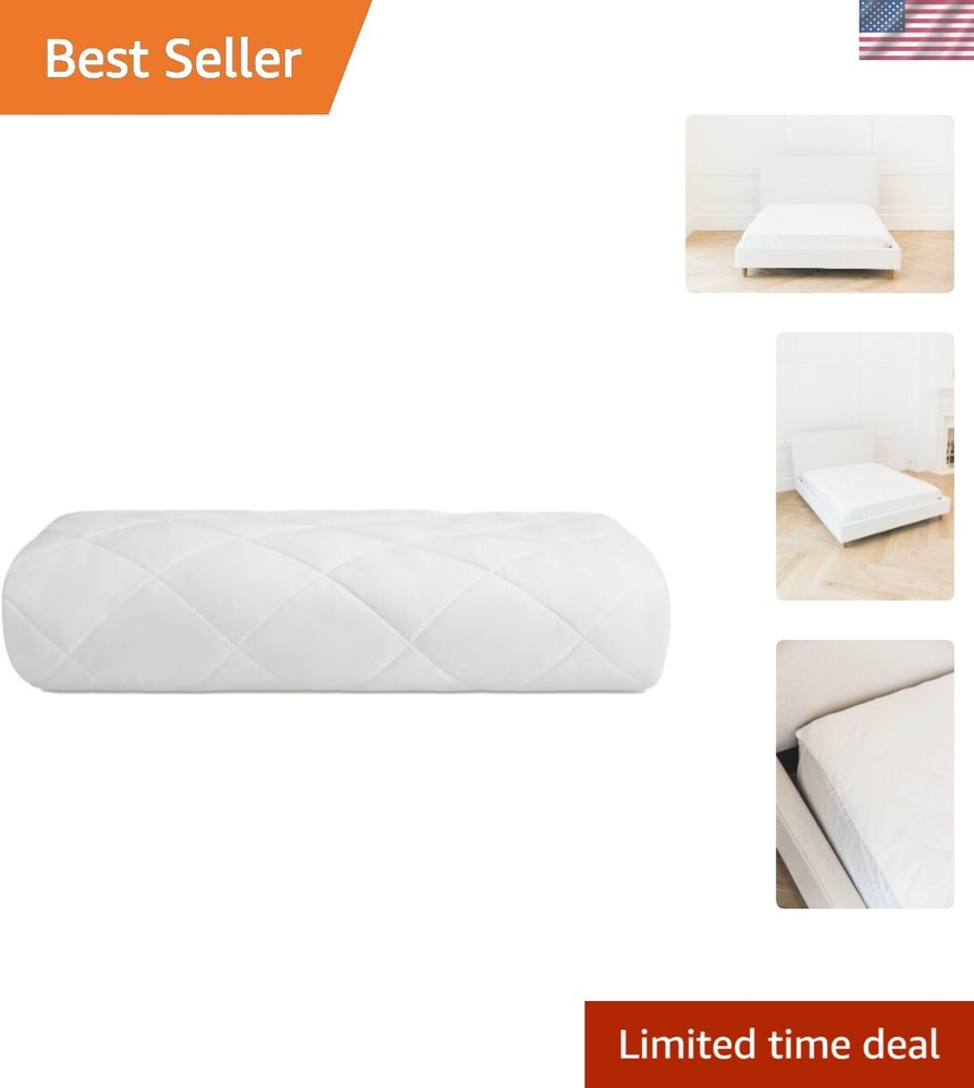 Cooling Bamboo Viscose Mattress Pad Cover – Ultra Soft & Breathable in Multiple Sizes