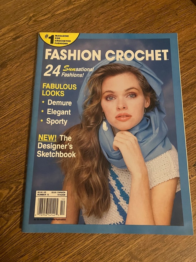 Vintage Back Issue of Fashion Crochet Magazine - May 1988
