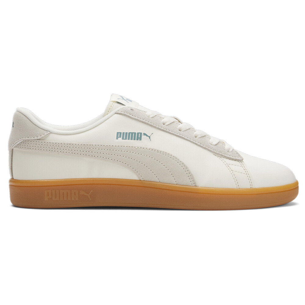 Puma Smash V2 Preppy Lace Up  Mens White Sneakers Casual Shoes 39302802