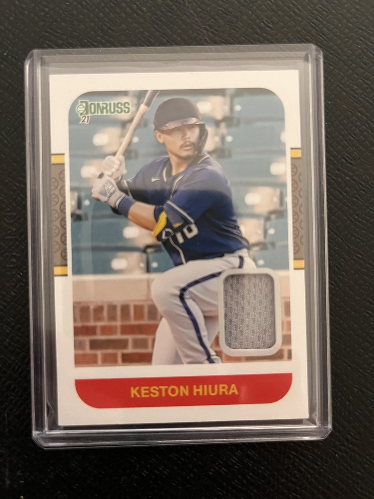 2021 Panini Donruss Retro 1987 Milwaukee Keston Hiura Jersey Relic #87M-KH NM