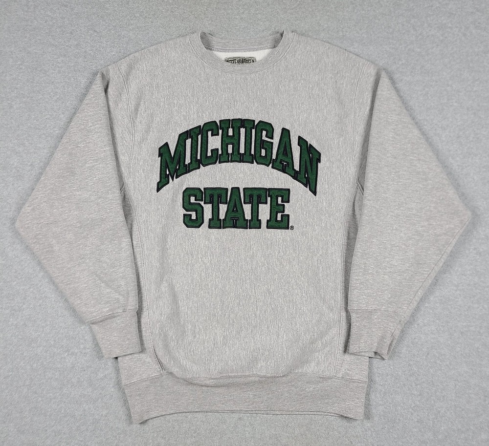 Vintage Steve & Barry’s Michigan State MSU Crewneck Size M Gray NCAA College