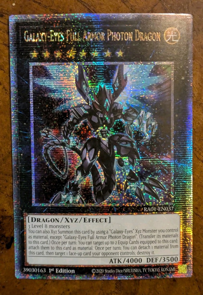 Galaxy-Eyes Full Armor Photon Dragon Quarter Century Rare NM YuGiOh RA01-EN037