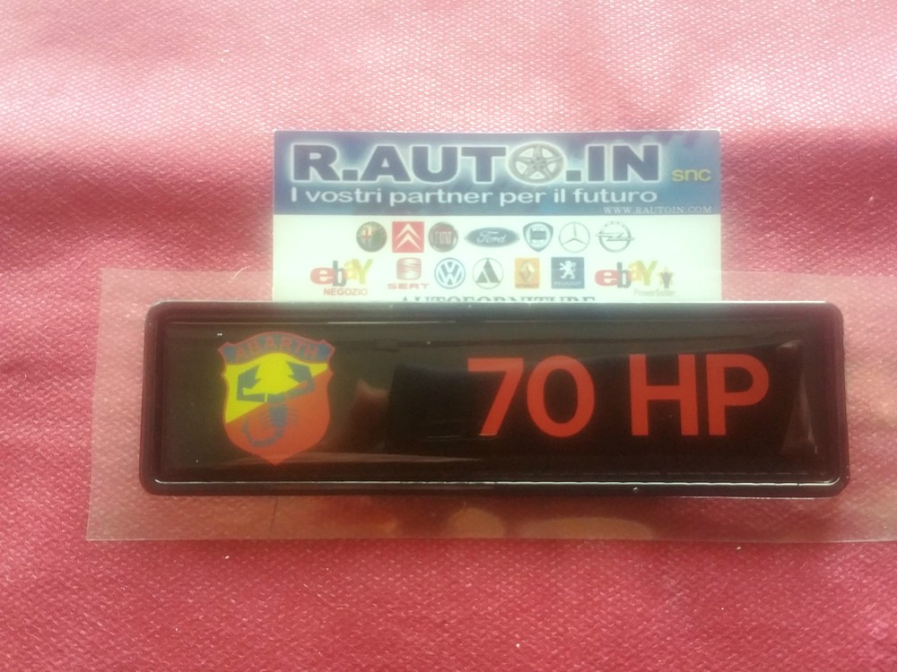 COMPATIBLE WITH AUTOBIANCHI A112 ABARTH 1977-> BADGE EMBLEM BADGE FRIEZE