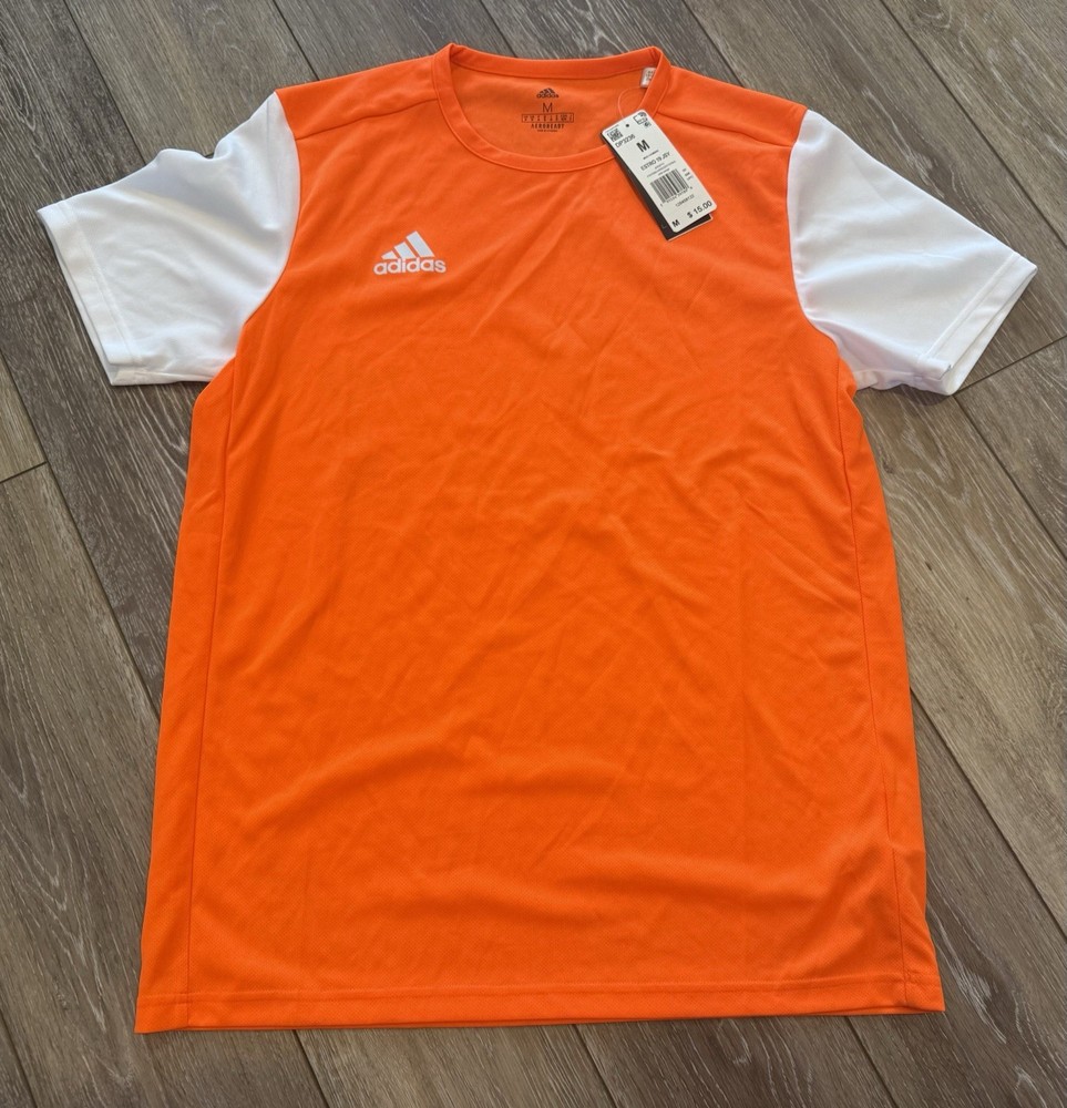 Adidas Estro 19 Soccer Jersey Orange White Men’s Unisex Size M