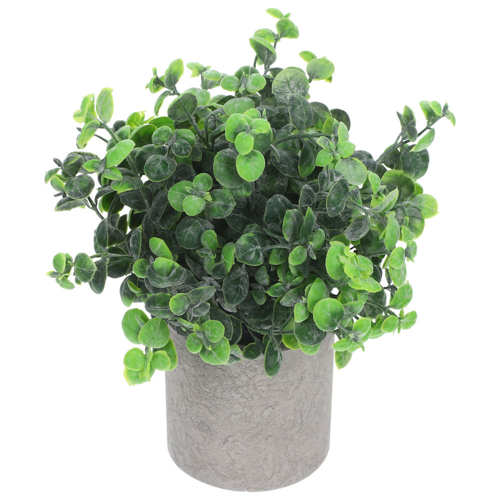 Fake Potted Plants Non-Deformable Artificial Greenery for Office Decor