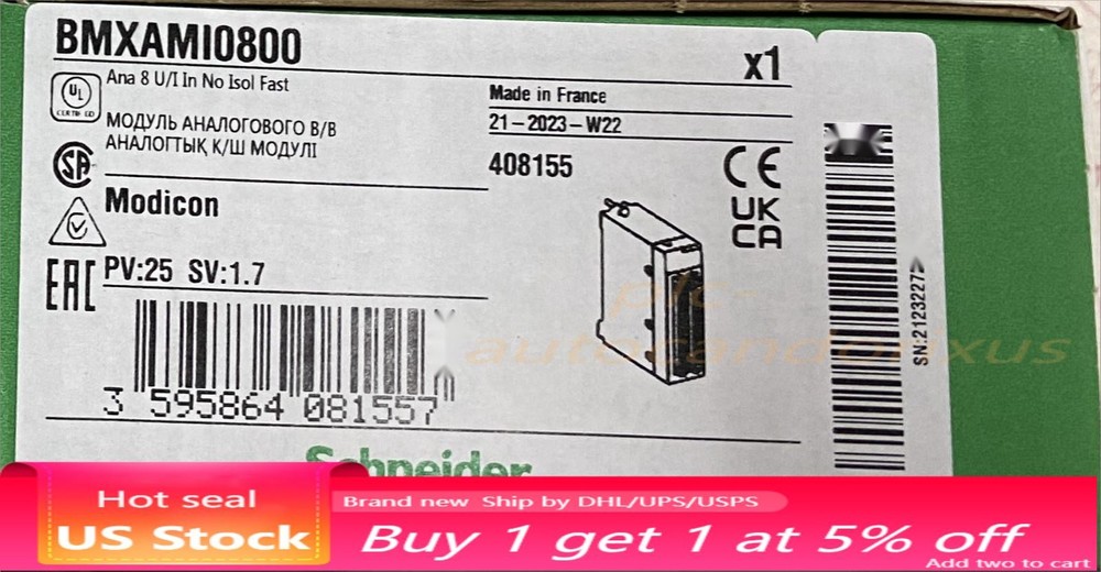 BMXAMI0800  , non-isolated analog input module US Free TAX