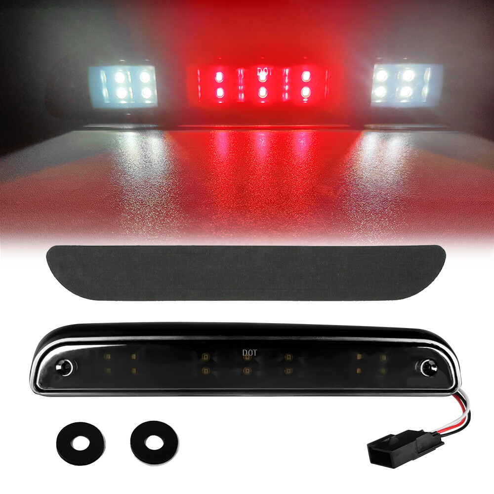 For 1994-1996 Ford F150 Smoke F250 3rd Third Brake Light LED Rear Cargo Lamp