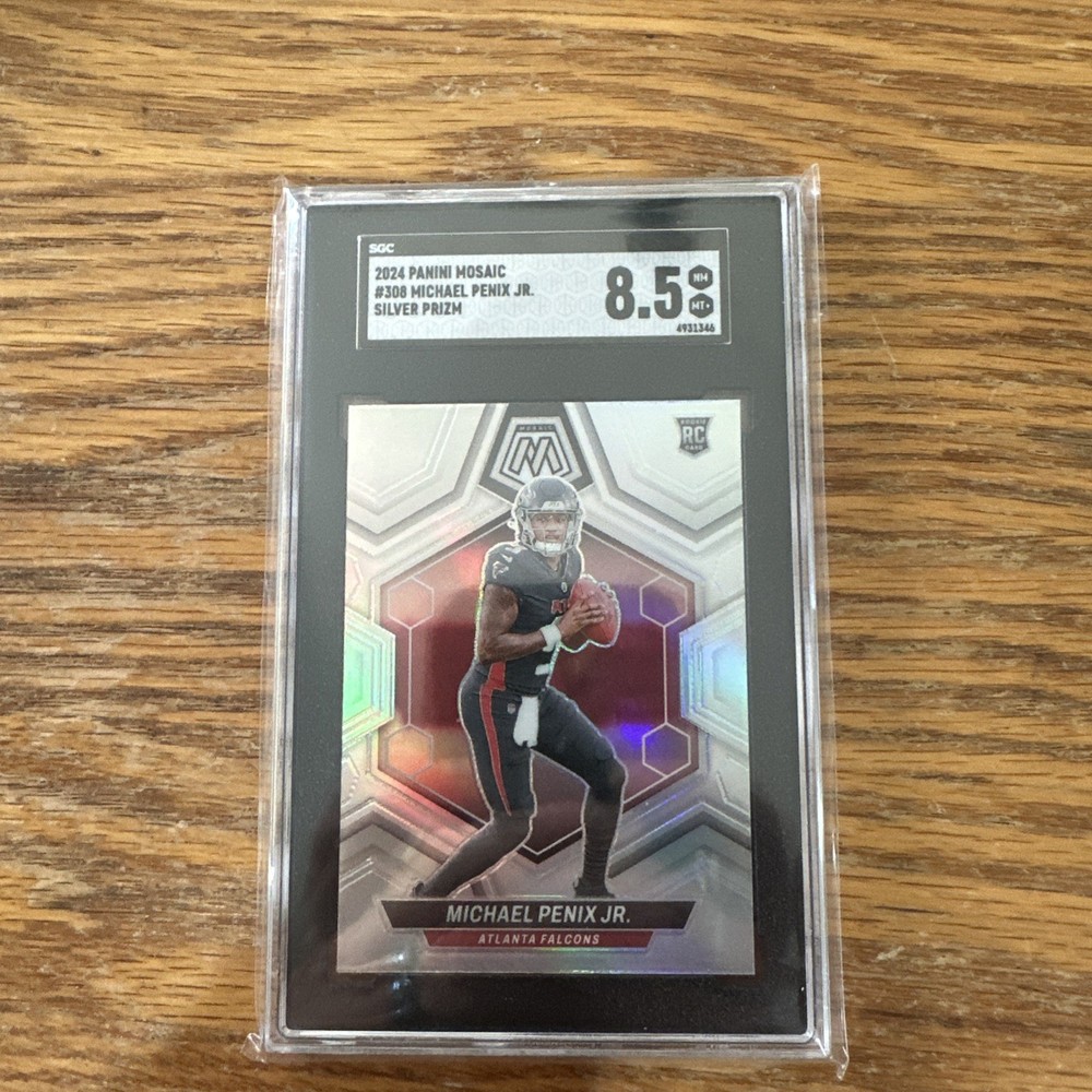 2024 Panini Mosaic Michael Penix Jr Silver Prizm RC #308