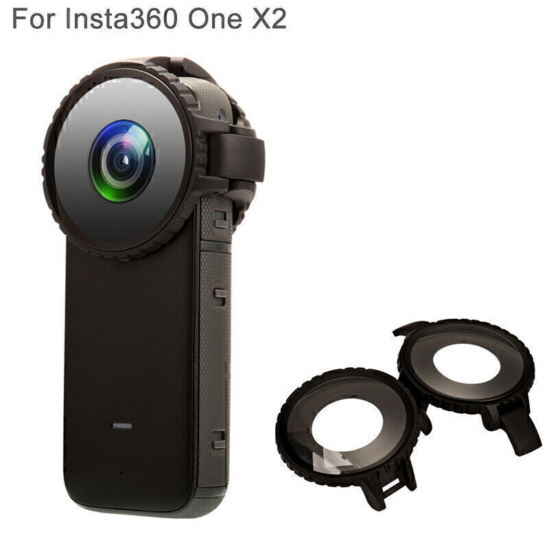 Dual Lens Guards Cover Protective Cap For Insta360 One 2X Camera 10m Waterproof