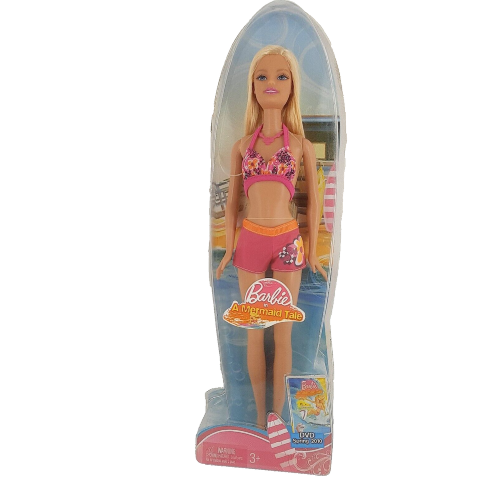 BARBIE IN A MERMAID TALE Mattel 2009, R4200 Pink Swimsuit Water Play Fun
