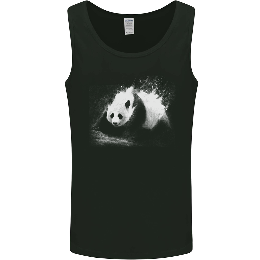 Abstract Panda Bear Ecology Mens Vest Tank Top