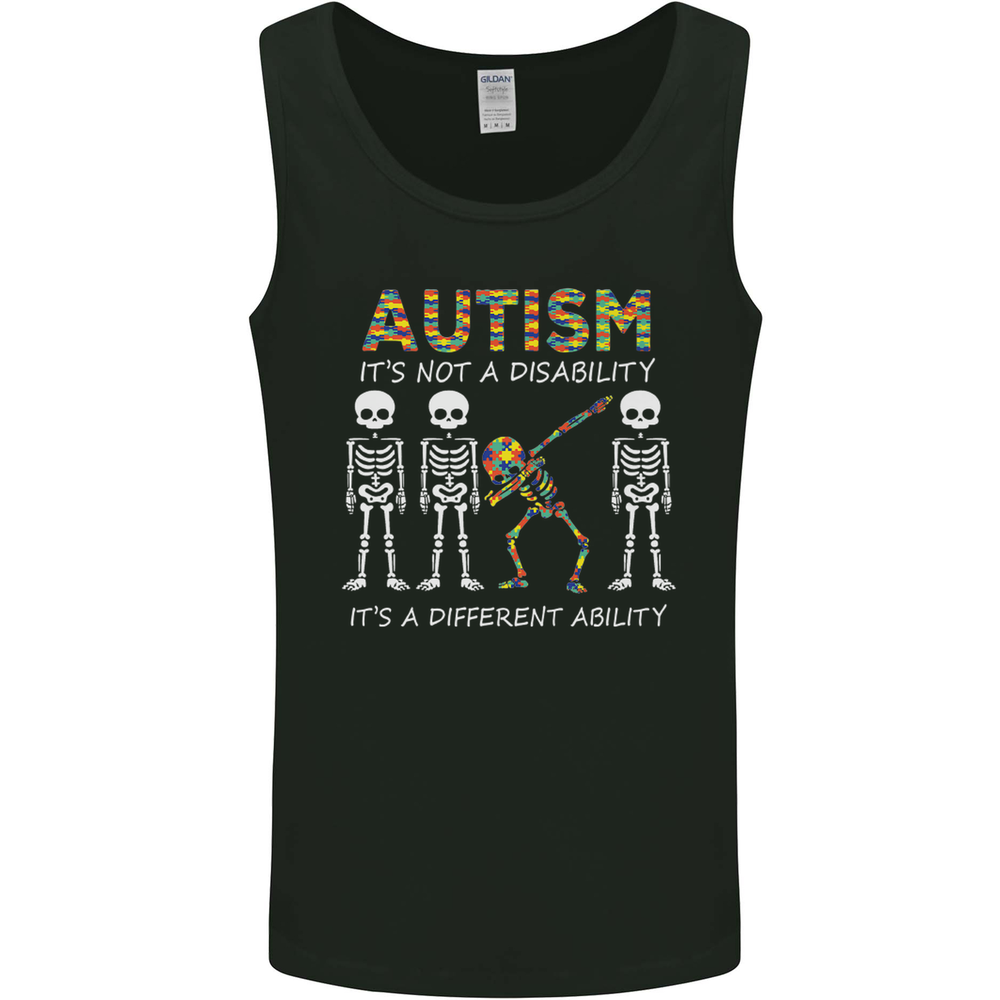 Autism A Different Ability Autistic ASD Mens Vest Tank Top