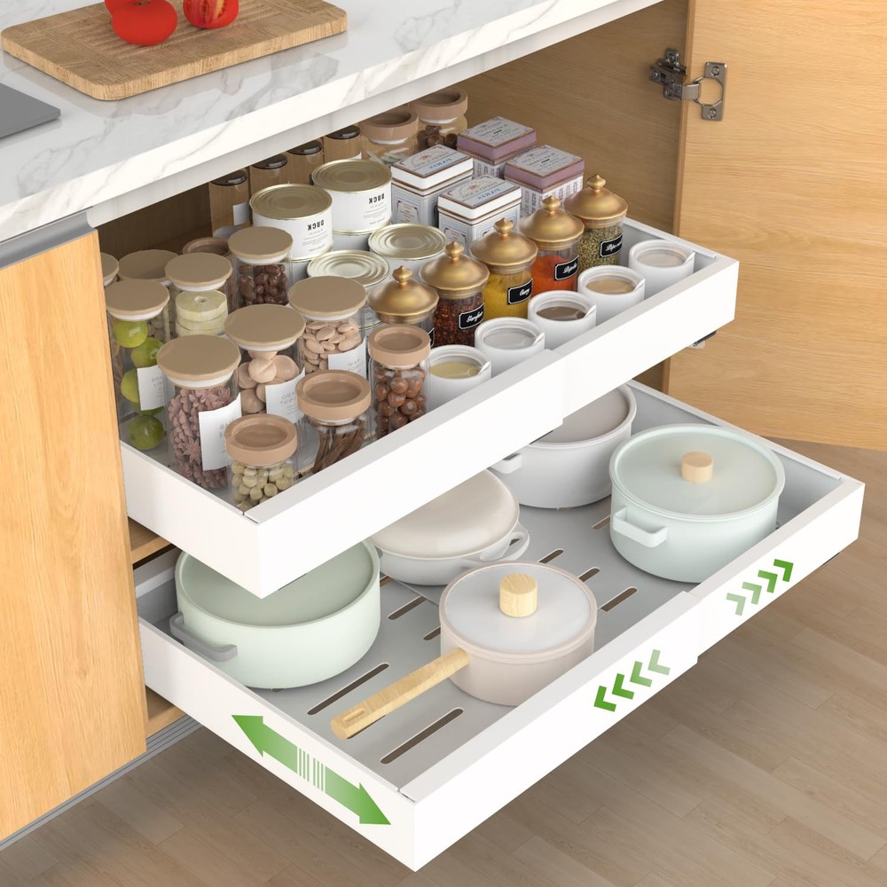 Pull out Cabinet Organizer, Expandable(12.2