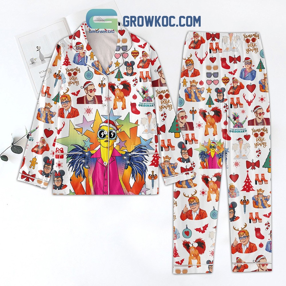 Elton John You Were Never Ordinary Holiday Pajama Set