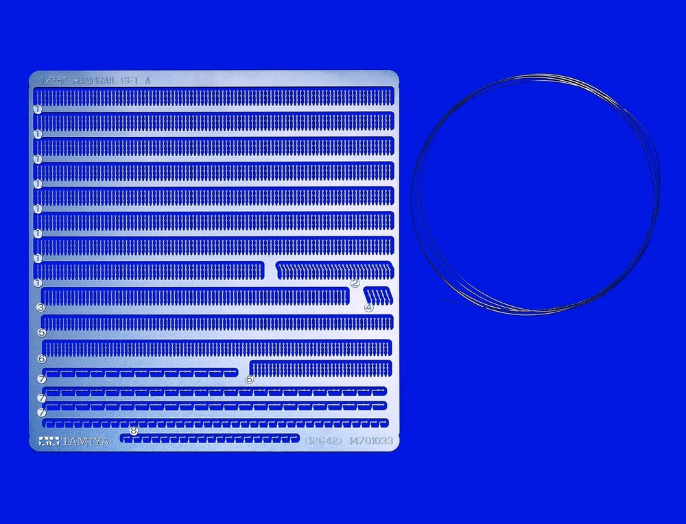 Tamiya 12642 Photo-Etched Handrail Set A for 1/350 Scale Model Ships