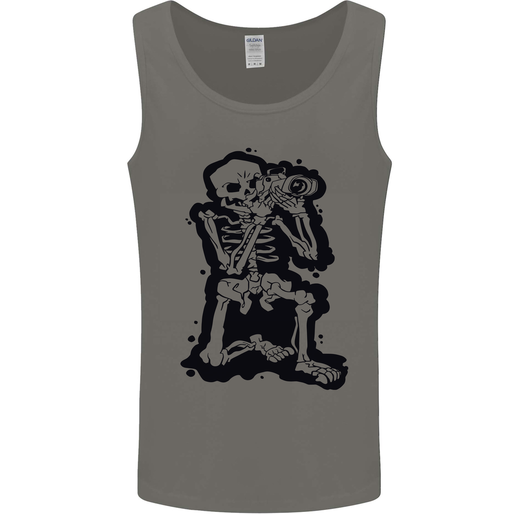 A Skeleton Photographer Photography Mens Vest Tank Top